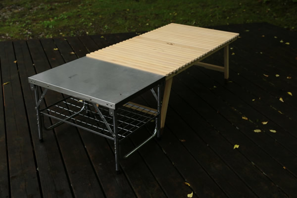 tent-Mark DESIGNS ＆ 雀家「work-table LOW」と高さが同じ木製（ウッド）テーブル