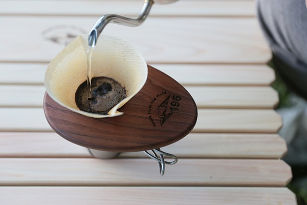 コーヒードリッパー　木製　薄い　日本一