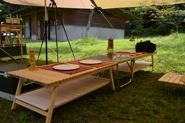 木製　テーブル　ウッドテーブル　キャンプ