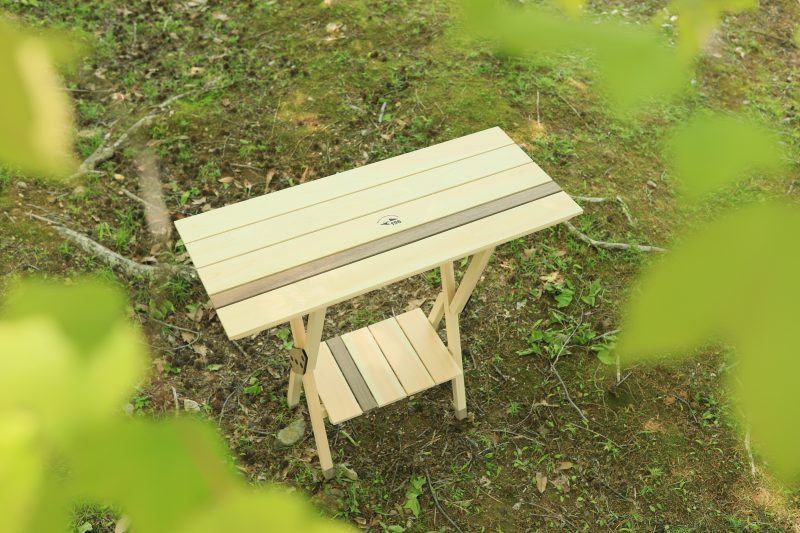 キャンプ　テーブル　木製　カウンター　バー　キャンプ道具　キャンプ用品
