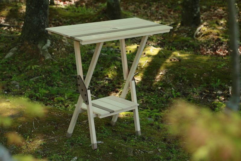 キャンプ　テーブル　木製　カウンター　バー　キャンプ道具　キャンプ用品