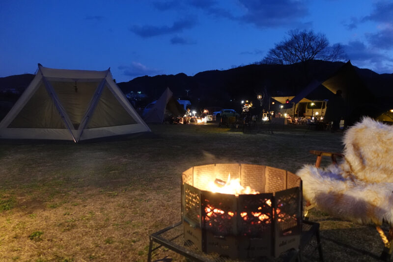 越知町宮の前公園キャンプ
