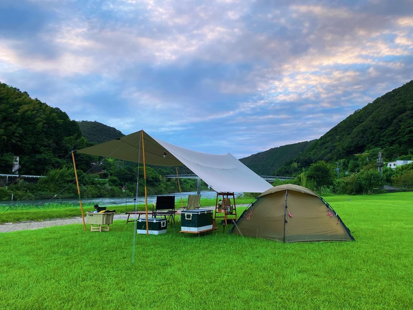 キャンプ　高知　四万十川　ふるさと交流センター　ソロキャンプ　デュオキャンプ